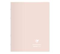 Clairefontaine 981481C Lot de 10 Cahiers Agrafés Koverbook Blush - 24x32 cm - 96 Pages Grands Carreaux - Papier Blanc 90 g - Couverture Polypro Opaque - Couleurs Aléatoires