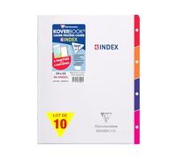 Clairefontaine 981494Cpack Lot 10 Cahiers Agrafés Koverbook 4 INDEX