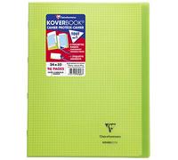 Clairefontaine 981603C - Cahier Koverbook Vert 24x32cm 96p PC Marge Polypro