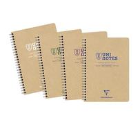 Clairefontaine 9850C - Uninotes Carnet Spirale A5 160p PC Recyclé Kraft