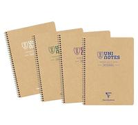 Clairefontaine 9852C - Uninotes Cahier Spirale Perforé A4+ 160p PC Recyclé
