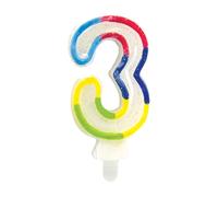 Clairefontaine Bougie chiffre 3