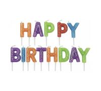 CLAIREFONTAINE Bougies pailletées Happy Birthday
