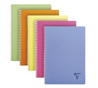 Cahier spirales Clairefontaine Linicolor - A4 21 x 29,7 cm - petits carreaux - 100 pages