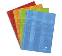 Clairefontaine Cahier à spirale Metric 24 x 32 cm - 90g - Petits carreaux 5x5 - 180 pages