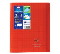 Clairefontaine Cahier Kover Book Piqure Avec Rabats 170 X 220 - 96 Pages - 90 G - Rouge