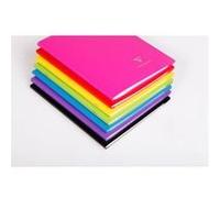 Clairefontaine Cahier piqué Koverbook 17x22 cm 96 p. grands carreaux couverture PP 100% recyclé Rouge