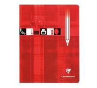 Cahier Dessin piqué 17x22cm 32 pages uni Rouge - Rouge