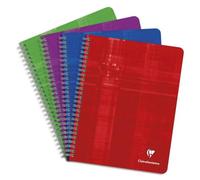 Cahier reliure intégrale 17x22 cm 224 pages grands carreaux - Assortis