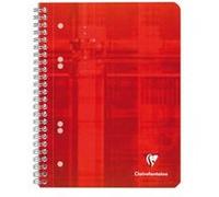Clairefontaine Cahier spirale Metric 14,8 x 21 cm perforé 6 trous ligné 160 pages assorti