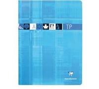 Clairefontaine Cahier Travaux Pratiques piqué 24x32 cm 80 pages grands carreaux + uni - assortis