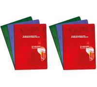 Clairefontaine Calligraphe 7599C Un Cahier de Travaux Pratiques (une Marque de A4 21x29,7 cm - 144 Pages Grands Carreaux 70 g et Unies 90 g - Couverture Carte Recy Vernie - Couleur Aléatoire