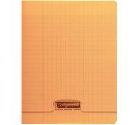 CLAIREFONTAINE Calligraphe Cahier Piqué Polypro Orange 17 x 22 cm 96 Pages
