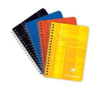 Clairefontaine Carnet à spirales 9 x 14 cm - 90g - Petits carreaux 5x5 - 100 pages