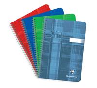 Clairefontaine 8542C Un Cahier à Spirale - A5 14,8x21 cm - 180 Pages Petits Carreaux - Papier Blanc 90 g - Couverture Carte Pelliculée Couleur Aléatoire