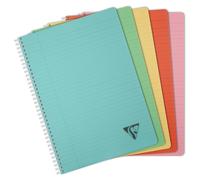 Clairefontaine Carnet à spirales LINICOLOR, DIN A4, assorti, 5 pièces
