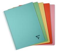 Clairefontaine Carnet à spirales LINICOLOR, DIN A4, couleurs assorties, 5 pièces