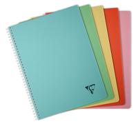 Clairefontaine Carnet à spirales LINICOLOR, quadrillé, avec double spirale, DIN A4, assorti, 10 pièces
