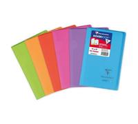 Clairefontaine Lot de 3 Carnets Koverbook 11x17 cm 96 p. 90g 5x5 Polypro Coloris aléatoire