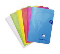 Carnet piqué Mimesys 11x17cm 96 pages petits carreaux Couleur aléatoire - Assortis