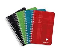 Carnet reliure intégrale 11x17 cm 100 pages grands carreaux - Assortis