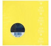 Clairefontaine 2143C - Paquet de 25 Cartes Doubles - Format Carré 16x16cm - 210g/m² - Coloris Jaune Soleil - Cartons d'Invitation Evènements et Correspondance - Gamme Pollen - Papier Premium Lisse