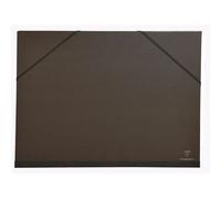 Clairefontaine Carton À Dessin Vergé Kraft Noir Élastique 32x45