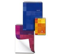 Bloc Pupitre reliure intégrale en-tête 8,5x14cm 160 pages détachables petits carreaux - Assortis