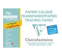 Clairefontaine Clairefontaine Papier Calque, A4, 70 G/M2, Pack Promo