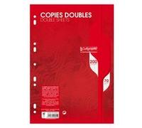 Clairefontaine Copies doubles 7000 A4 grands carreaux 200 pages perforées sous film 70 g