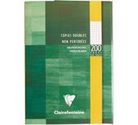 Clairefontaine – Copies doubles 200 pages A4 (21 x 29,7 cm) 5 x 5 non perforées