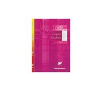 Clairefontaine Copies Doubles Perforées Blanche 21x29,7cm 100pages Petits Carreaux 90g Sous Étuis Carton