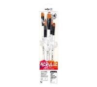 Darwi For You DF1905150K02C Set de 5 Pinceaux Acrylique moyens