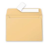 Clairefontaine Enveloppes C6 auto-adhésives Caramel 120 g 11,4 x 16,2 cm Lot 20