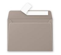 Clairefontaine Enveloppes C6 Gris acier 120 g Auto-adhésives Lot de 20 114x162 mm Pollen