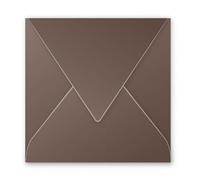 Clairefontaine Enveloppe 120g 140x140 Marron Taupé Pqt 20