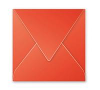Clairefontaine Enveloppe 120g 140x140 Rouge Corail Pqt 20
