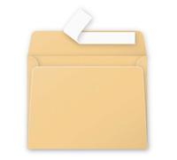 Paquet de 20 enveloppes Pollen 90x140mm 120g/m2 - Caramel