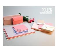 Clairefontaine Enveloppe 120g 90x140 Litchi Pqt 20 Avec Bande De Protection