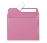 Clairefontaine Enveloppes Pollen auto-adhésives 90x140 mm 120 g/m² Paquet de 20 Rose hortensia