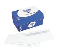 Clairefontaine Enveloppe blanche Premium C5 162 x 229 mm 90g fenêtre 45 x 100 mm - autocollante bande protectrice - Lot de 250