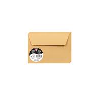 Clairefontaine Enveloppes C6 Caramel 120g Auto-Adhésives Lot 20 - Format standard 11,4 x 16,2 cm, Papier Lisse, Invitation Mariage, Faire-Part, Cartes & Correspondance - Pollen - Réf. 5486C