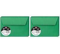 Clairefontaine Enveloppes C6 Vert Sapin 120g Auto-Adhésives Lot 20 - Format standard 11,4 x 16,2 cm, Papier Lisse, Invitation Mariage, Faire-Part, Cartes & Correspondance - Pollen - Réf. 5596C