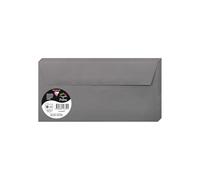 Paquet de 20 enveloppes Pollen 110x220mm 120g/m2 - Gris acier