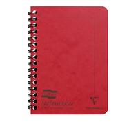 Clairefontaine Europa, Carnet à spirales, A6, ligné, 120 pages - Rouge