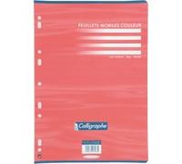 Calligraphe Feuillets mobiles sous film 7000 A4 – 100 pages perforées, grands carreaux, 80 g