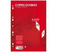 Clairefontaine Copies doubles 7000 A4 grands carreaux 200 pages perforées sous film 70 g