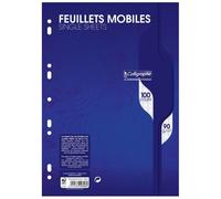 Clairefontaine Feuillets Mobiles S/Film 21x29,7 100p Séyès 90g
