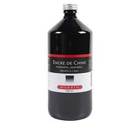 Clairefontaine Herbin 11009T - Un flacon d'encre de Chine noire, 1 litre