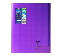 Clairefontaine Kover Book Cahier Piqûre Avec Rabats 240x320 96 Pages 90g - Couverture Violet